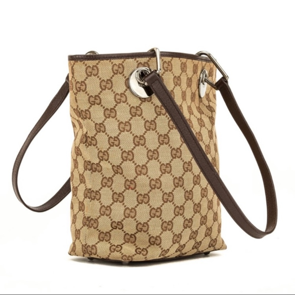 Authentic Gucci Eclipse Gg Supreme Guccissima Can… - image 1